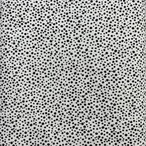 White Cotton with  Black Dots, Black Galaxy Dots, Fabric by the Yard, Stof A/S Fabrics