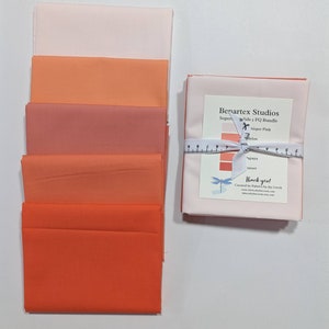 Orange Solid FQ Bundle, Superior Solids, Benartex Fabrics