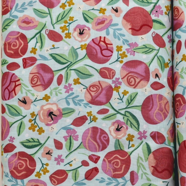 Pink Floral Fabric, Rose, Beauty and the Beast, Jill Howarth, Riley Blake Fabrics, Fabric by the Yard