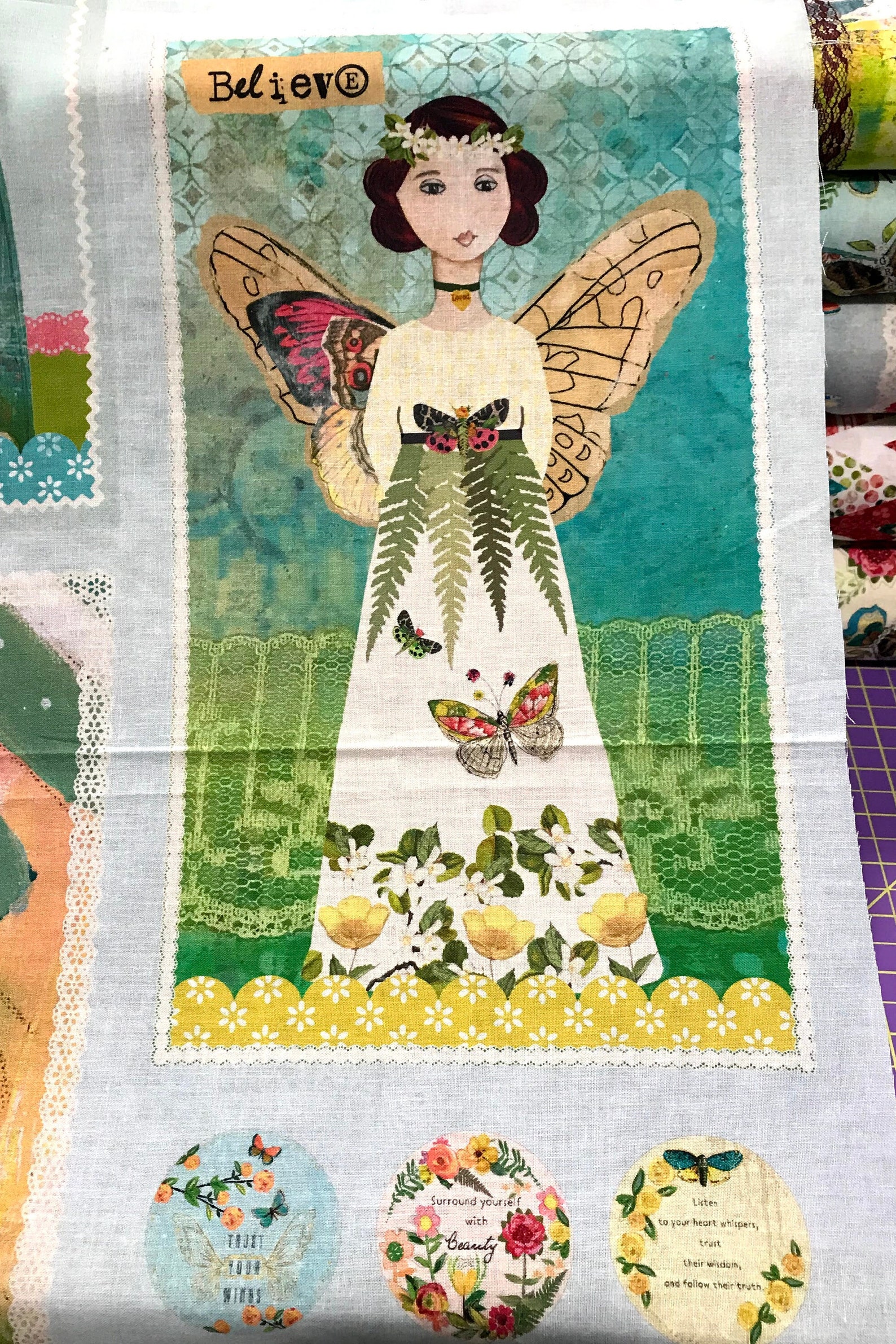 Be the Light Panel Kelly Rae Roberts Cotton Fabric Benartex Etsy