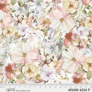 108" Wide Fabric, Amelia Multi Floral, ARAW-04234, From P&B Textiles