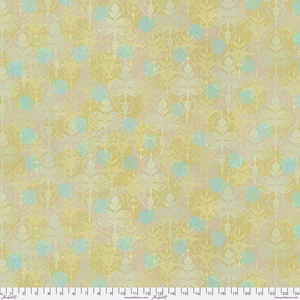 Patient Alabaster, Vibrant Flowers, Grace, Valori Wells, Free Spirit Fabric