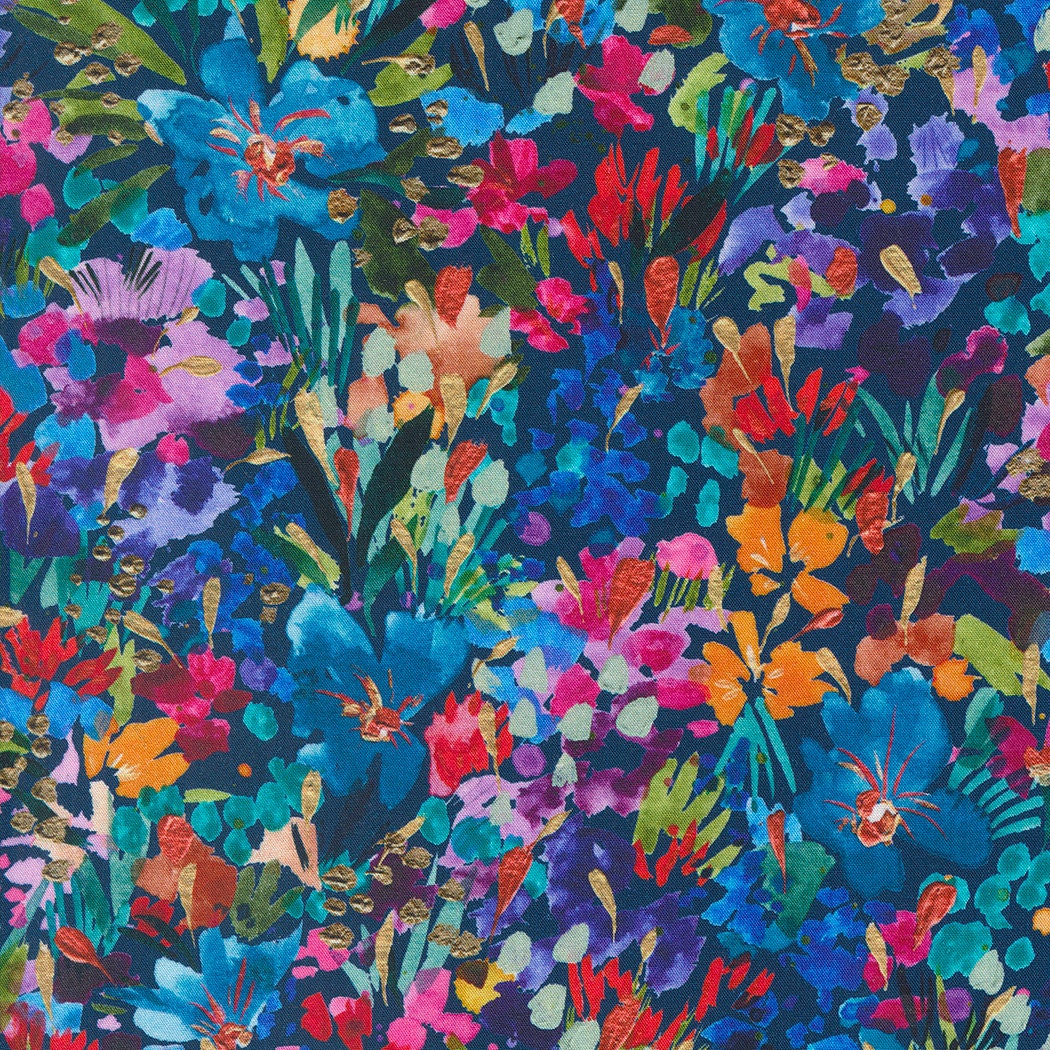 Cloud Nine Spring Bouquet Mother of Pearl - Edyta Sitar - PER QUARTER METRE Cloud Nine Spring Bouquet Mother of Pearl - Edyta Sitar - PER QUARTER METRE