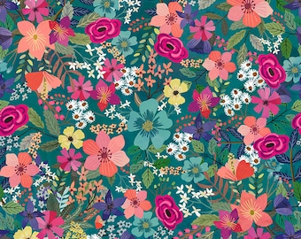 Floral Cotton, Magic Friends, Mia Charro, FreeSpirit Fabrics