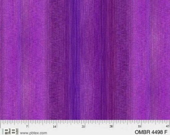 108" Wide Fabric, Digital Purple Ombre, P&B Textiles