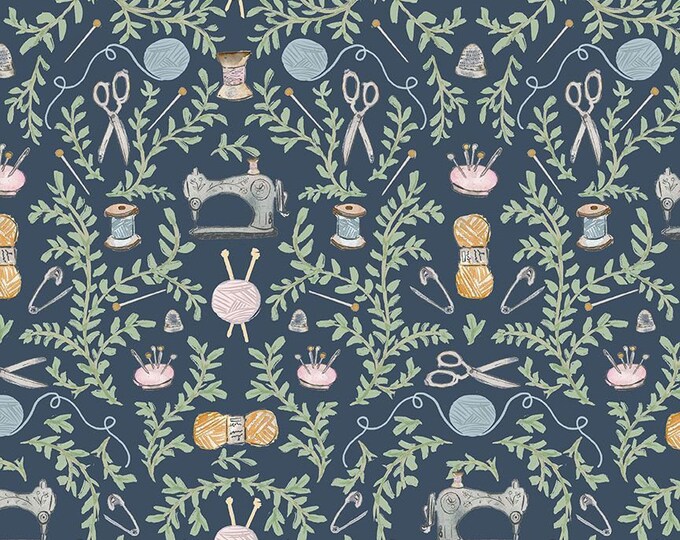 Floral Fabric, Sew Mischievous, Sewing Scissors, Thread, Miriam Bos