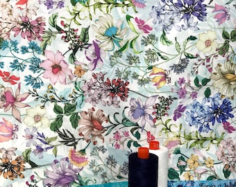 End of Bolt Remnant (1/3 yd 12 inches) Topia by Vanessa Lillrose & Linda Fitch, WELD-19527-437-DAY, Robert Kaufman Fabrics