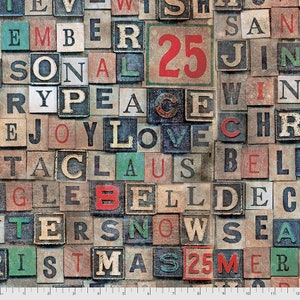 Tim Holtz, Christmas Blocks, Eclectic Elements, PWTH158, Free Spirit