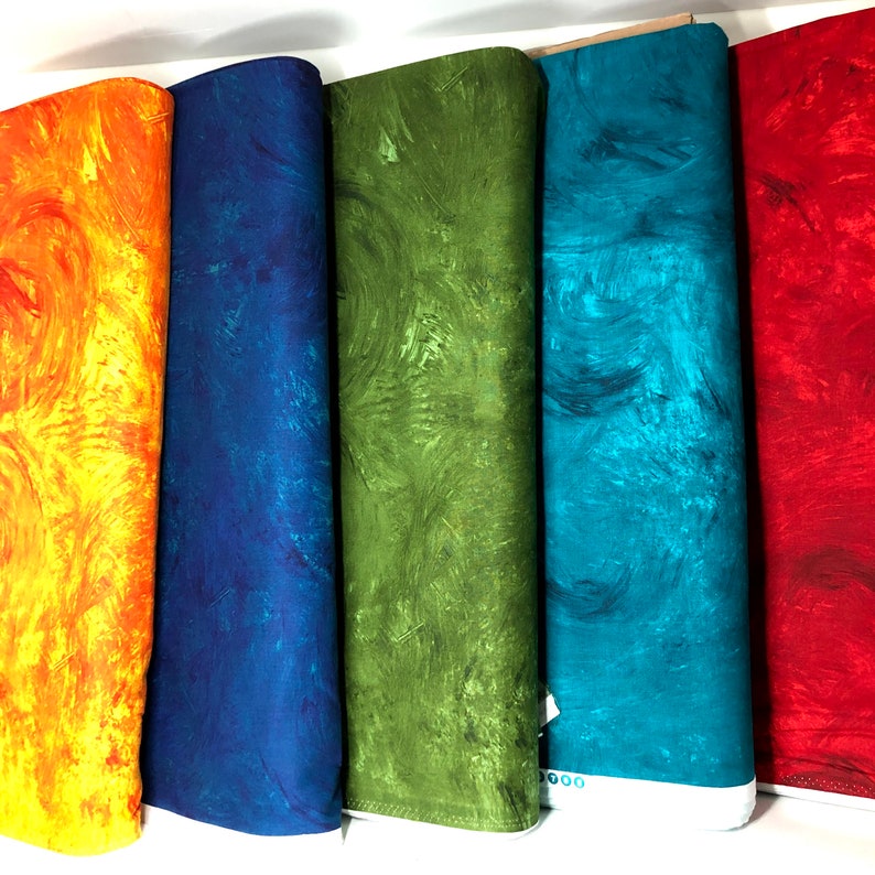 Frond Fabrics Plaster of Paris 100 Cotton Jewel Tones Etsy