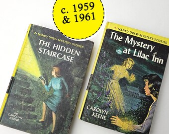 Vintage Books - Nancy Drew Mystery Stories by Carolyn Keene - c. 1959 & 1961