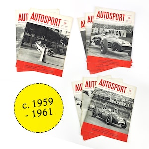 Vintage Car Magazines - Autosport Magazine -  1950s & 1960s