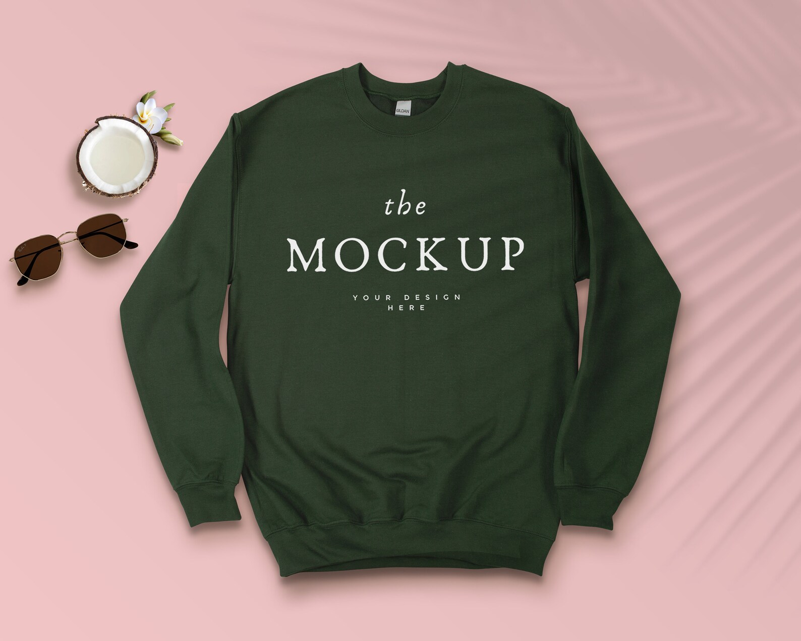 Forest Green 18000 Gildan Sweatshirt Mock Up 18000 Sweatshirt - Etsy