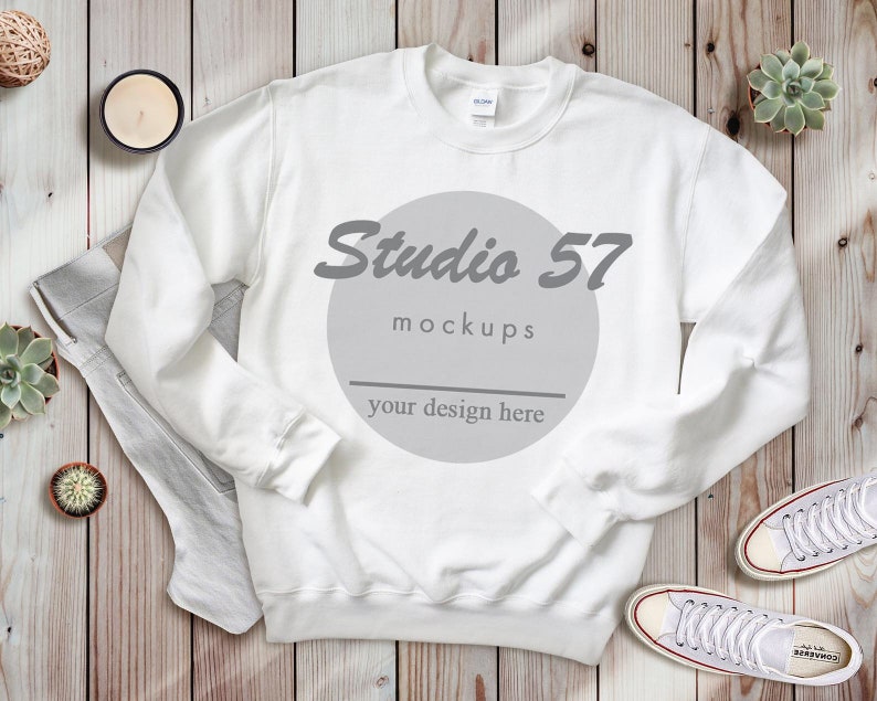 Download Gildan 18000 Fall Bundle 16 Mockups Heavy Blend Crewneck ...
