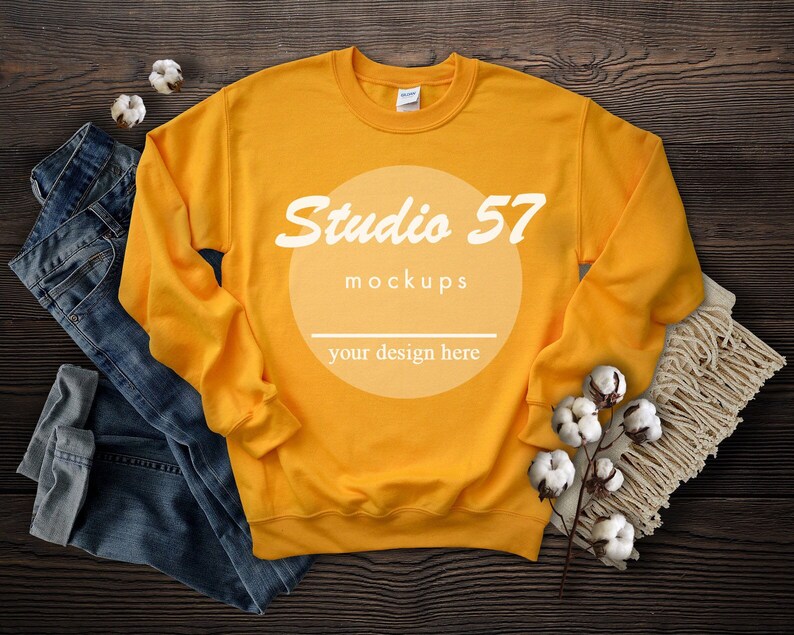 Download Gildan 18000 Fall Bundle 12 Mockups Heavy Blend Crewneck ...
