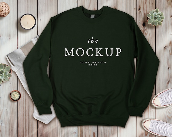 Gildan green sweatshirt new arrivals
