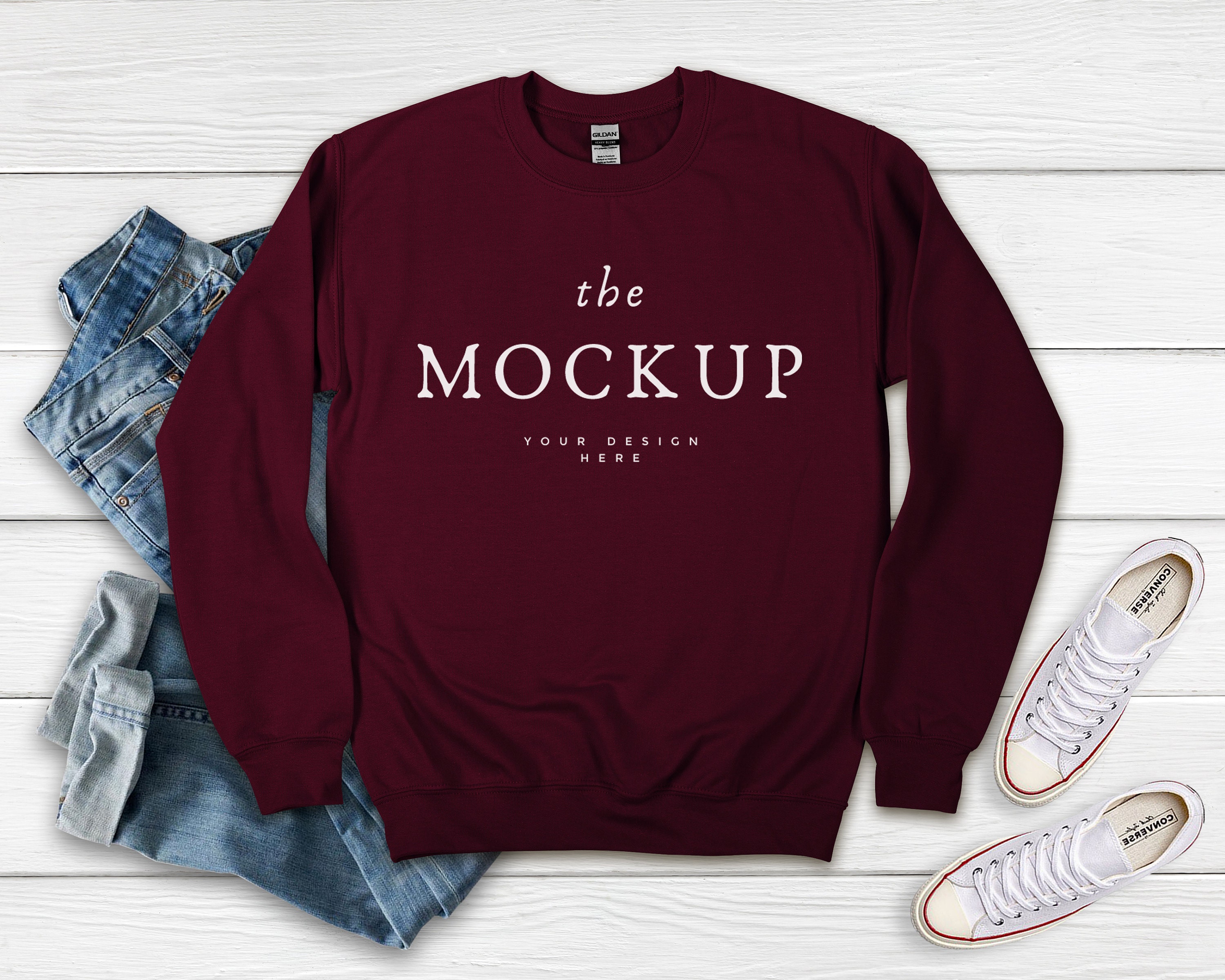 Garnet Gildan 18000 Sweatshirt Mock Up Sweatshirt 18000 - Etsy