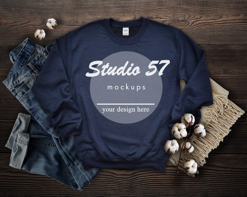Download Gildan 18000 Fall Bundle 12 Mockups Heavy Blend Crewneck ...