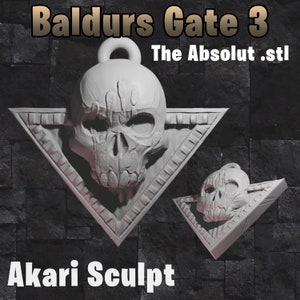 3D Stl Baldurs Gate 3 Das absolute Symbol, 3D-Druck, Videospiele, Shadowheart