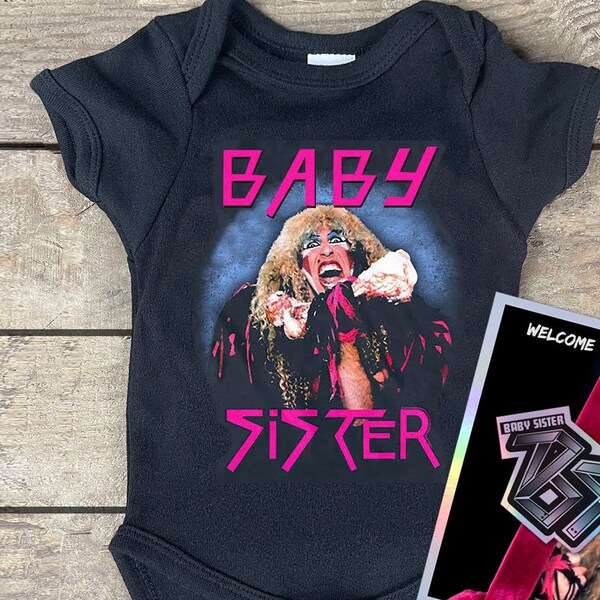 Rocking Cool Baby Jumper. Soft organic cotton.  80's metal bands, glam rock band. A nostalgic novelty baby shower gift. Yours in 3 days!