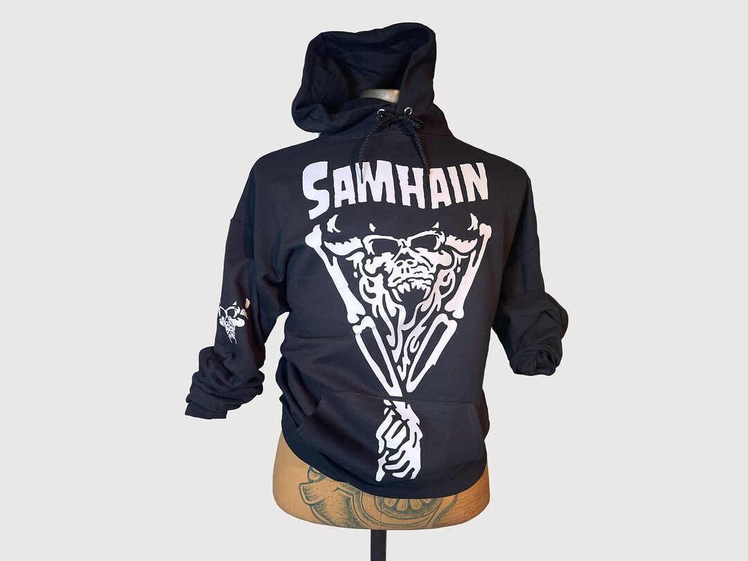 Samhain Misfits Hoodie Detail. Tee, Looks - Silkscreen More Etsy Heat is Crisp Laser-cut Vinyl Tank, Denmark but and Durable Like More a Hoodie. Transfer