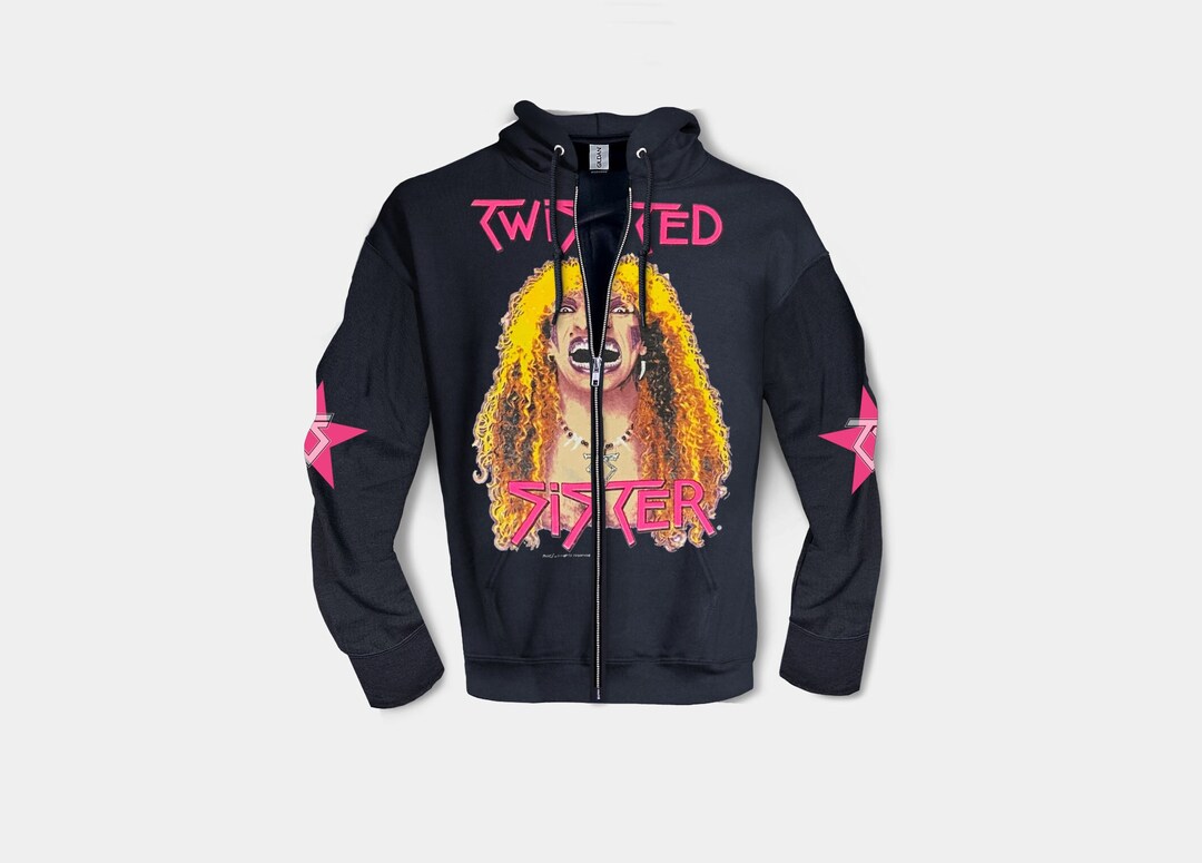 Iconic 80's Band Zip Hoodie Rock Anthem Inspired Band Art Etsy