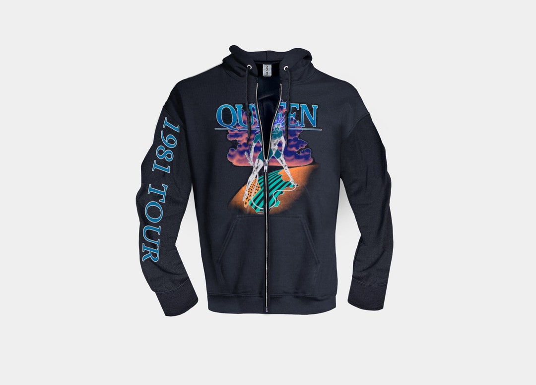 Iconic 70's Band Zip Hoodie Rock Anthem Inspired Band Art Etsy