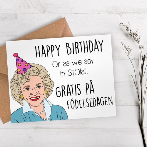 Golden Birthday Card / Funny Birthday Card / Happy Birthday - Etsy Golden Birthday Card / Funny Birthday Card / Happy Birthday - Etsy
