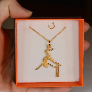 Aerial Hoop jewelry Gold charm pendat Aerial dance gifts Fitness gifts for women Birthday gifts for girl Solid silver jewelry