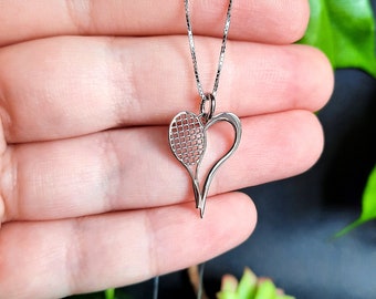 Happy mother&#39;s day gift | Heart Sterling silver tennis pendant | Graduation gift for girl | Silver 925 | Love necklace | tennis pendant