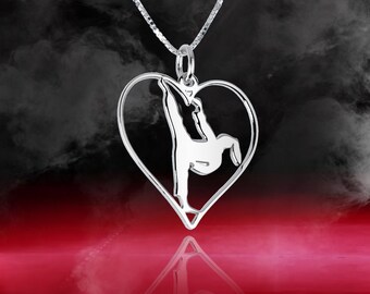 Silver heart necklace | Taekwondo | Love gift idea |  creative gift for her | Taekwondo coach gift | Happy mother&#39;s day | sister birthday