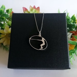 Solid silver jewelry | Track and field athlete unique gift idea | Silver necklace | Sport jewelry | hammer thrower | Mother's day gifts