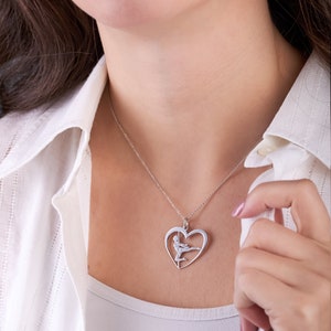 Cadeau pour danseuse tenue de pole dance Cadeau pour petite amie cadeau de pole dance cadeau d'anniversaire pour femme cadeau pour sa danseuse collier coeur