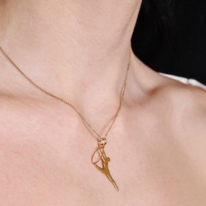 Silver aerial dance necklace Gifts for her Mother&#39;s day Women Silver 925 necklace Jewelry for women Aerial silver Gifts for aerialists