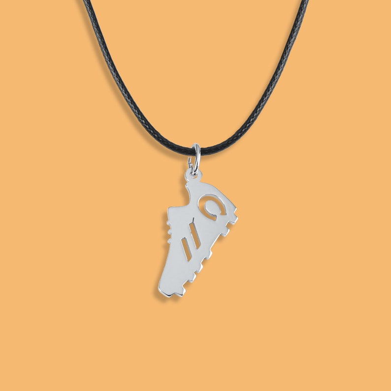 Soccer player Sport jewelry gift Silver 925 Sterling silver pendant with a pair of soccer boots design Soccer ball Soccer shoe