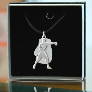 Mens Necklace - Boxing gifts - Gift for him - Silver Men Necklace - Gift for boyfriend - Boxing coach - Father&#39;s gifts - Necklaces for men