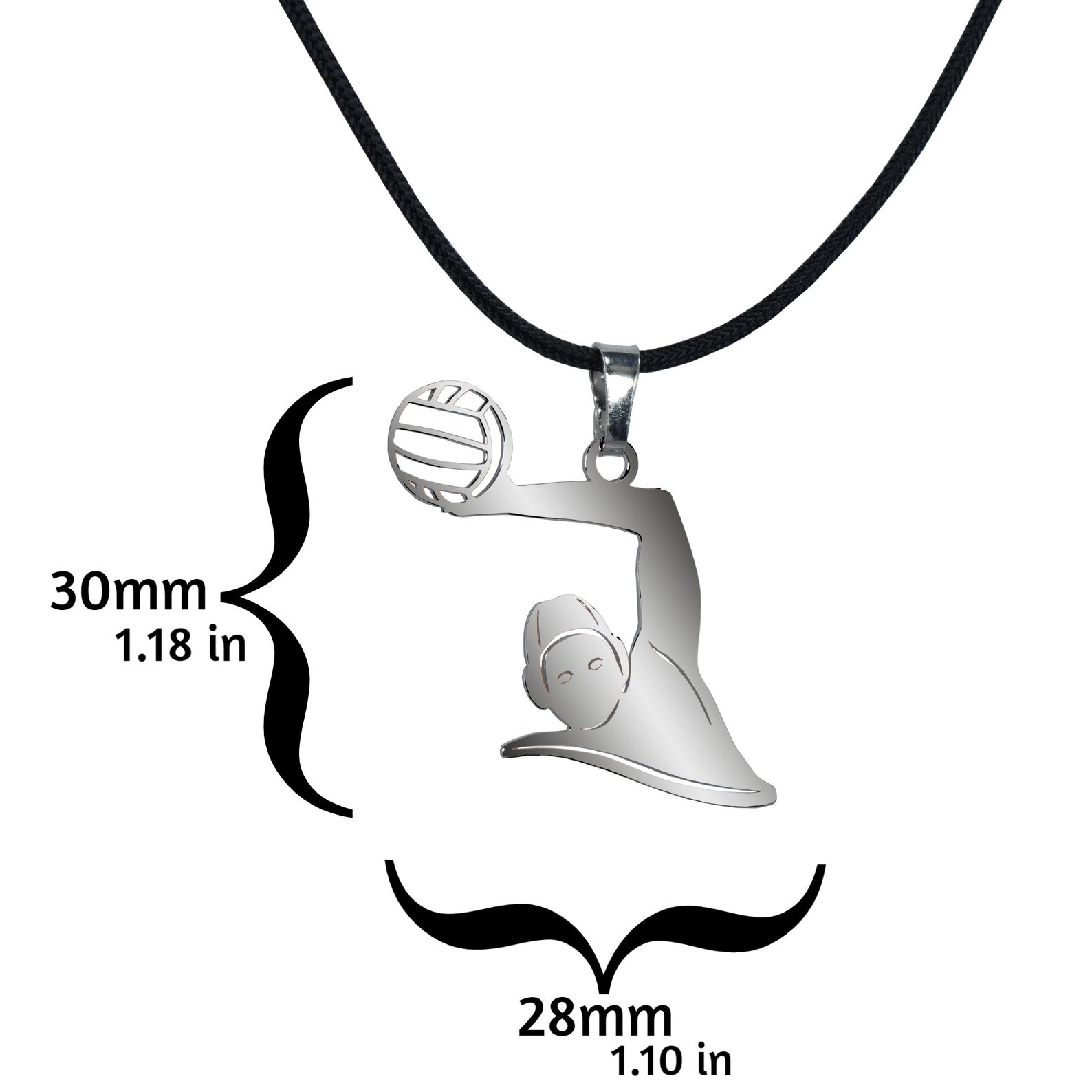 Silver Necklace for Men Gift for Athlete Jewelry for Men Gift Etsy