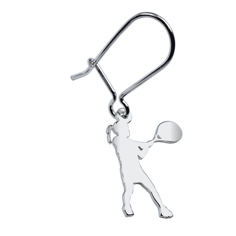 Tennis girl Sterling silver tennis earrings