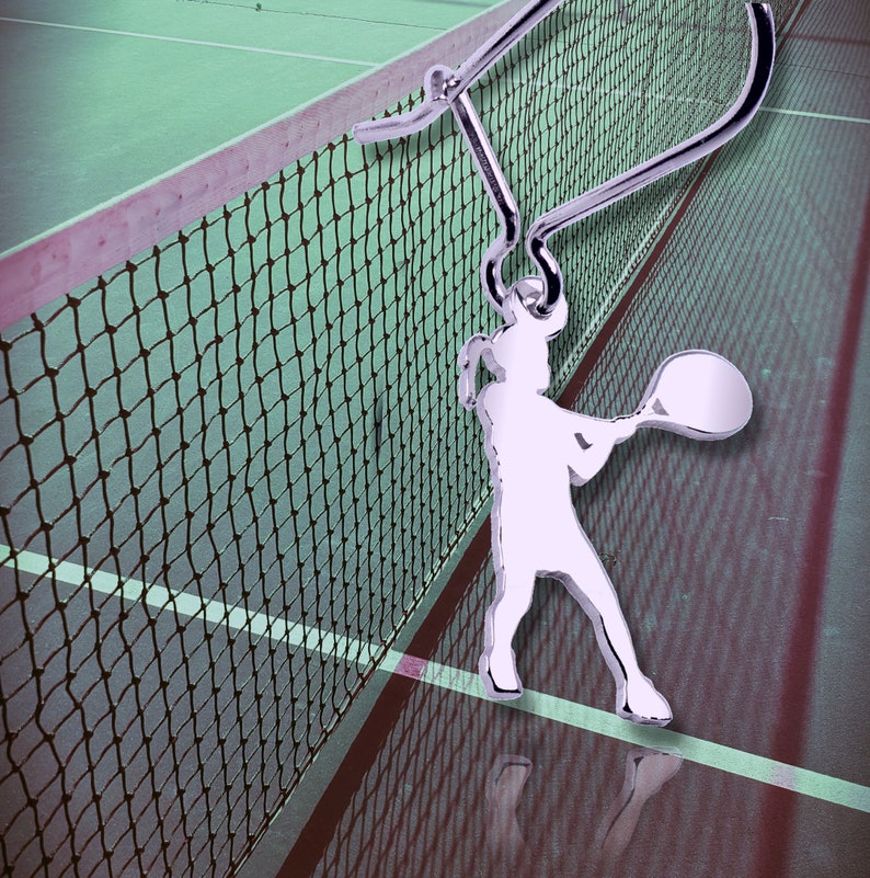 Tennis girl Sterling silver tennis earrings