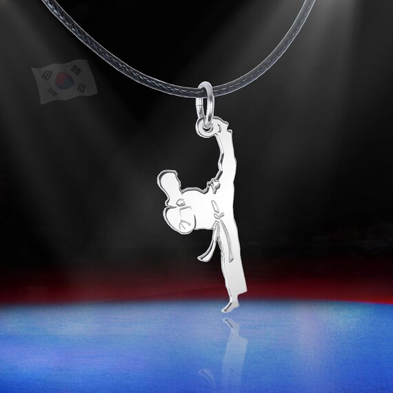 Collana Arti Marziali Tae Kwon Do - Ciondolo Portafortuna Per Atleti