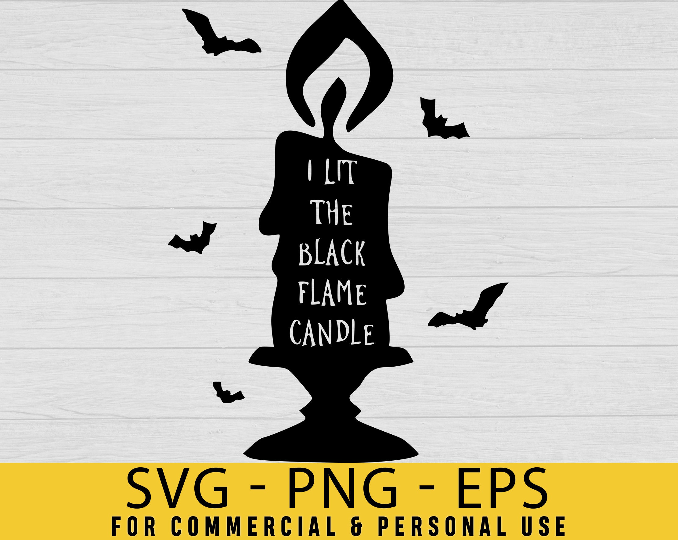 I Lit The Black Flame Candle Svg soy candle candles harry Etsy