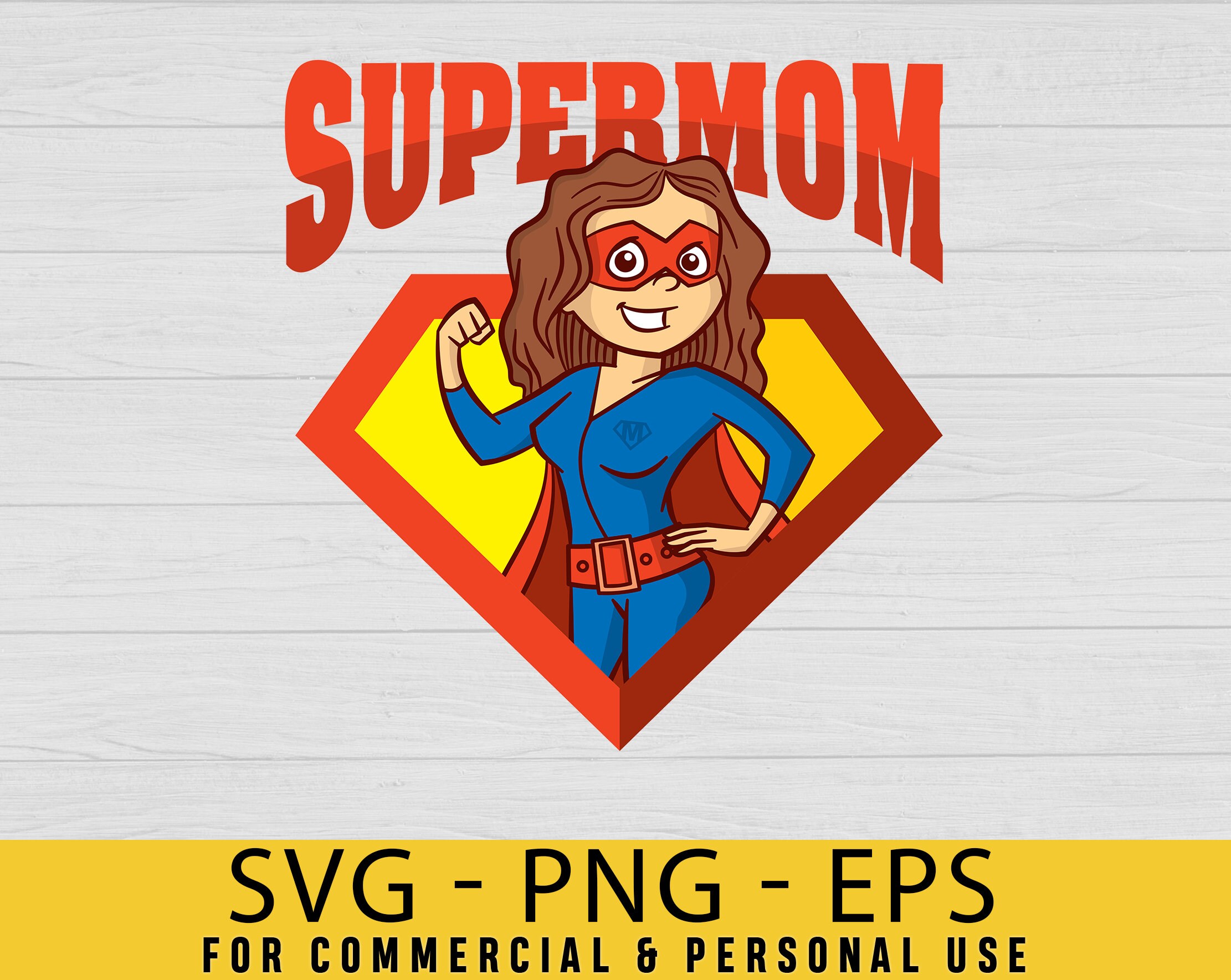 Supermom Svg Mom Svg Gift for Mom Svg Superhero Mom Best | Etsy