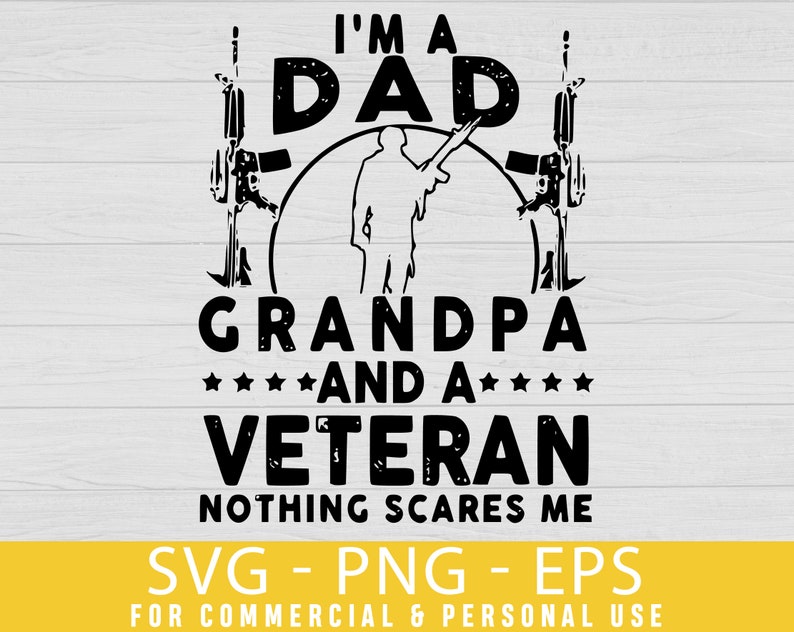 Download I'm a dad grandpa and a veteran Svg father svg best dad | Etsy