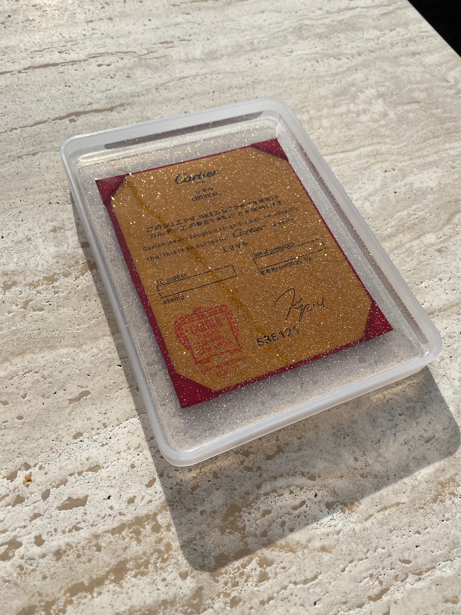 Bandeja de diseño SMALL CARTIER Bandeja de baño / | Etsy