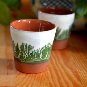 Christmas Shot Glass, Handmade Ceramic Pottery, Ceramic Espresso Small Cups Set image 4