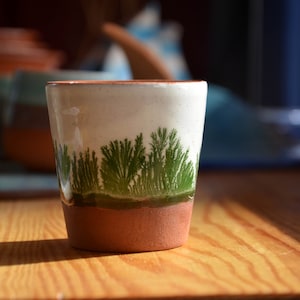 Christmas Shot Glass, Handmade Ceramic Pottery, Ceramic Espresso Small Cups Set image 2