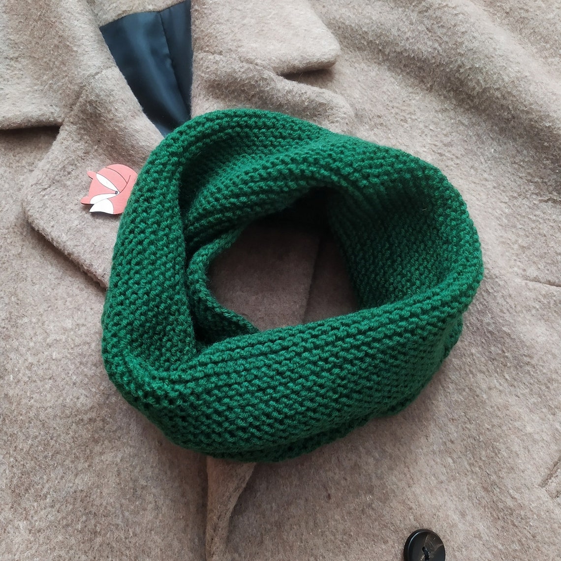 Knit Snood Pattern Pdf Scarf PATTERN Knitted Snood Pattern Etsy