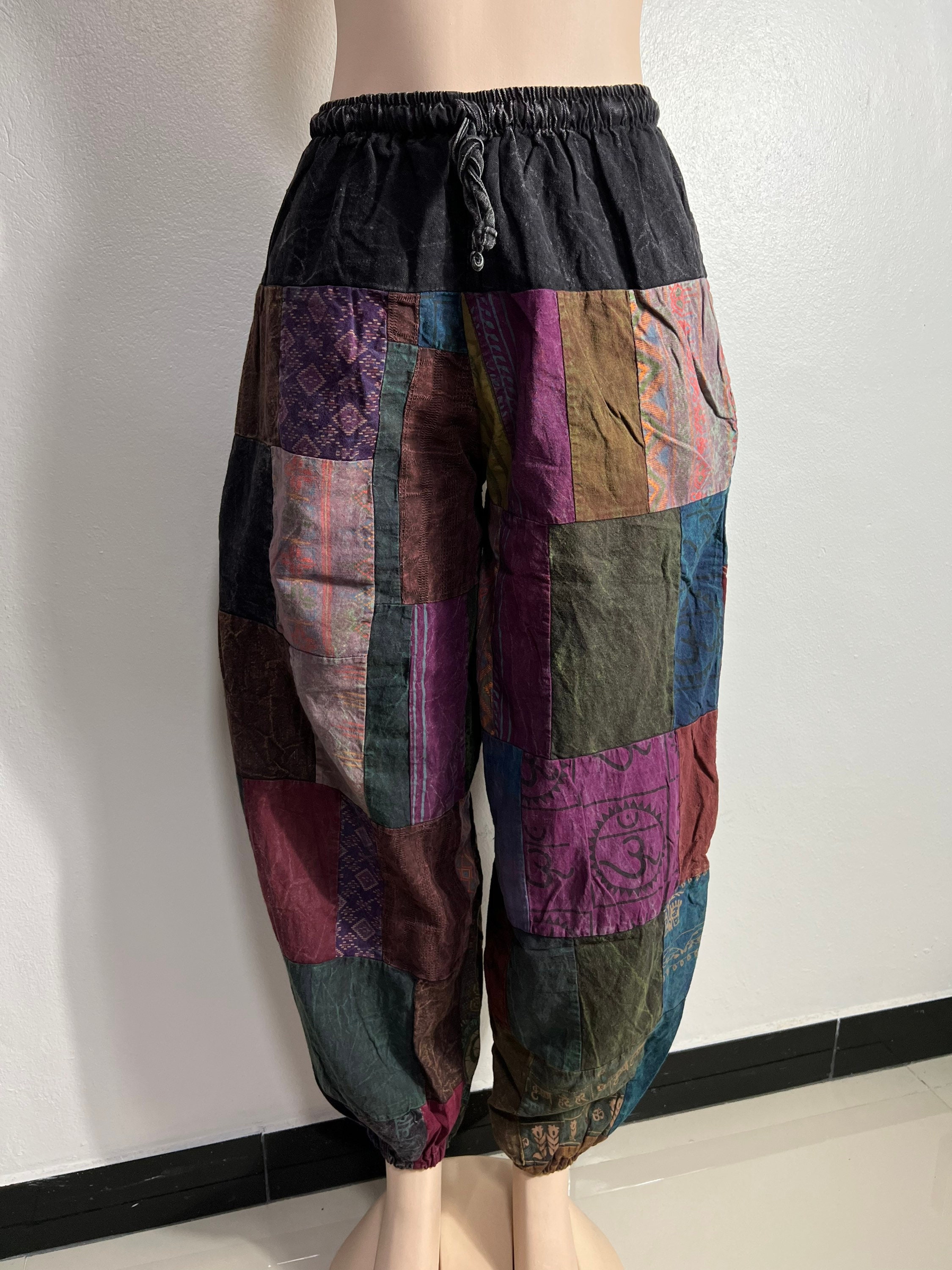 Patchwork Pant-ethically Made Multicolored- Multi Patched