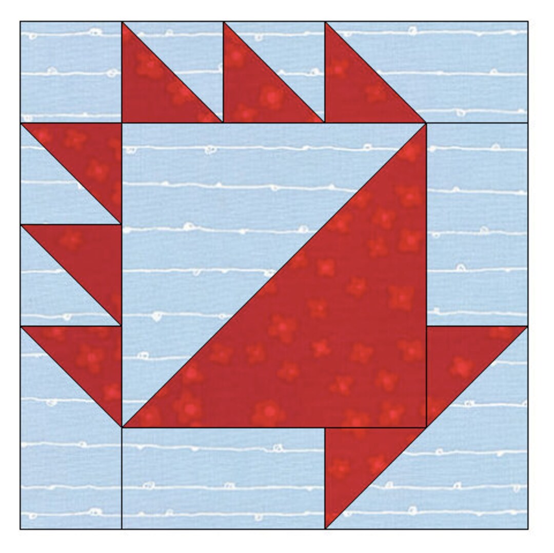 Cake Stand Quilt Block 6inch Foundation Paper Piecing Template Basket