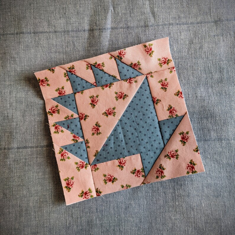 Cake Stand Quilt Block 6inch Foundation Paper Piecing Template Basket