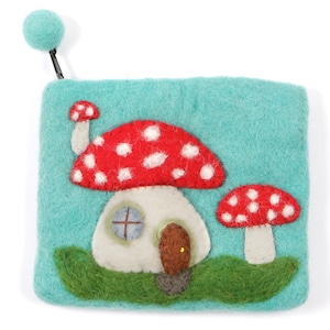 Sac à main en feutre fait main Toadstool